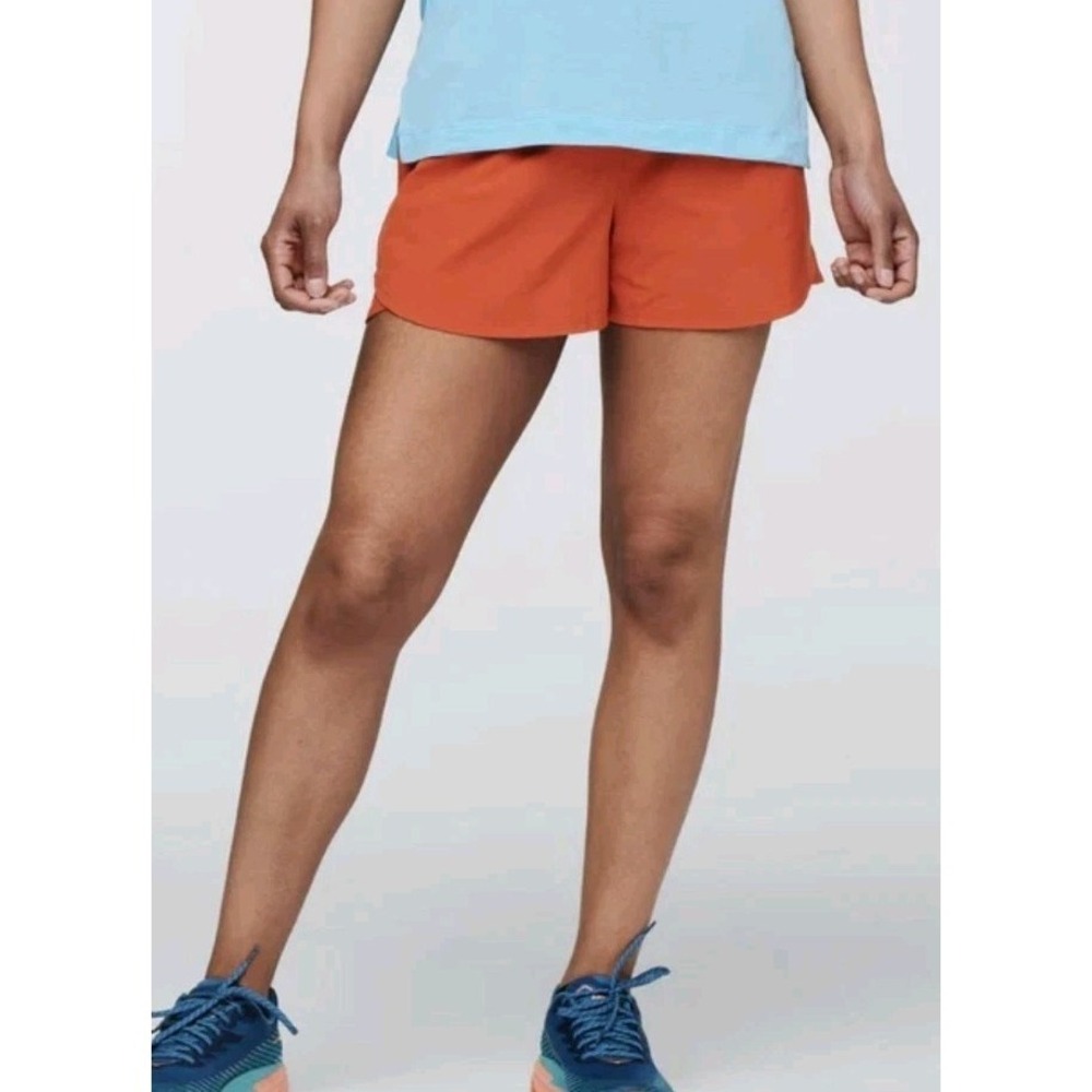 New Cotopaxi Women L Tierra Orange Layered Adventure Athletic Shorts Hiking